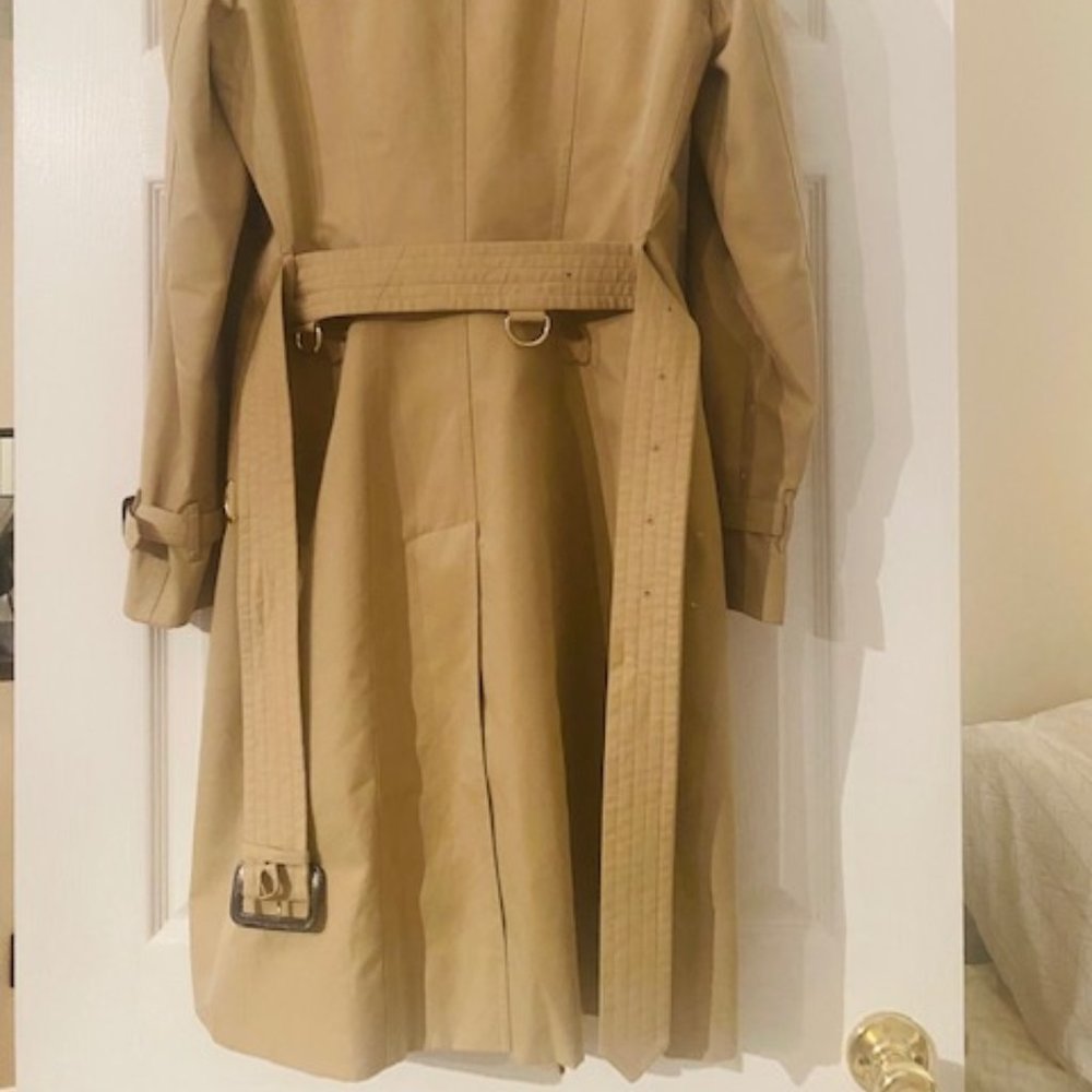 Burberry Tan Double-Breasted Trench Coat - Picture 6 of 12